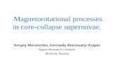 Magnetorotational processes in core-collapse supernovae.