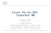 First PS-to-SPS  Transfer MD