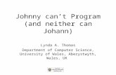 Johnny can’t Program (and neither can Johann)