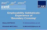 Employability Sabbaticals:  Experience of  ‘Boundary Crossing’