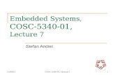Embedded Systems,  COSC-5340-01,  Lecture 7