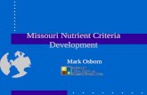 Missouri Nutrient Criteria Development