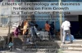 Effects of Technology and Business Networks on Firm Growth in a Tailor Cluster, Ethiopia