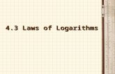 4.3 Laws of Logarithms