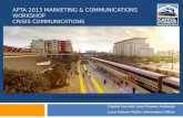 APTA 2013 Marketing & Communications Workshop Crisis Communications