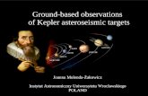 Ground-based observations of Kepler asteroseismic targets