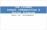 The Citadel School ofHumanities & Social Sciences