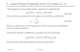 7. Liquid Phase Properties from VLE Data (11.1)
