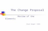The Change Proposal Review of the Elements Chuck Vergon / 6933