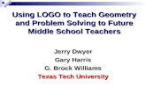 Using LOGO to Teach Geometry and Problem Solving to Future Middle School Teachers