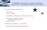 COM6535 Interaction Humain Ordinateur Ergonomie, Utilisabilité, théories de l ’ action