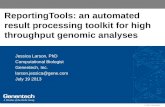 ReportingTools: an automated result processing toolkit for high throughput genomic analyses
