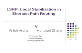 LSRP: Local Stabilization in Shortest Path Routing