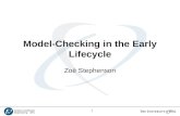 Model-Checking in the Early Lifecycle