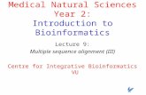 Medical Natural Sciences Year 2: Introduction to Bioinformatics