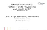 International seminar  ”Safety of Child Playgrounds  and sports fields” Prague 2010-11- 05