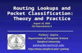 Routing Lookups and Packet Classification:  Theory and Practice
