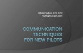 Communication Techniques for New Pilots