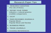 Research Paper Tips