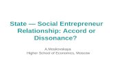 State — Social Entrepreneur Relationship: Accord or Dissonance?