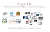 English  2.0:  from  mass communication  to  mass collaboration