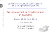 Joint Eurostat/UNECE Work Session  on Demographic Projections