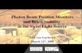 Photon Beam Position Monitors and Beam  Stabili ty at the Swiss Light Source