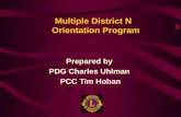 Prepared by  PDG Charles Uhlman  PCC Tim Hoban