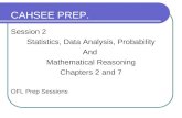 Session 2 Statistics, Data Analysis, Probability And  Mathematical Reasoning Chapters 2 and 7
