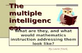 The multiple intelligences: