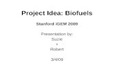 Project Idea: Biofuels