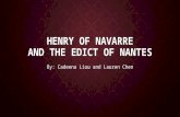 Henry of Navarre and the edict of Nantes
