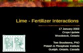 Lime - Fertilizer Interactions