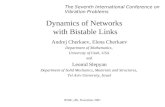 Dynamics of Networks  with Bistable Links