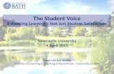 The Student Voice Enhancing Learning – Not Just Student Satisfaction