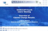 NARCCAP  Fourth  Users’ Meeting  Overview of  Climate Change Results   Linda O.  Mearns