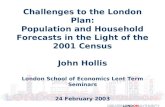 Timetable of London Plan Demographic Work