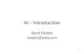 AI - Introduction