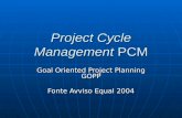 Project Cycle Management  PCM