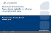 Schedule 8 medicines: Prescribing opioids for chronic  non-malignant pain