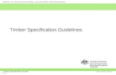 Timber Specification Guidelines