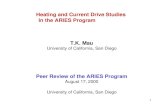 Heating and Current Drive Studies  In the ARIES Program T.K. Mau