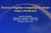 Nearest Neighbor Sampling for Better Defect Prediction