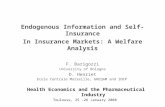 Endogenous Information and Self-Insurance In Insurance Markets: A Welfare Analysis F. Barigozzi