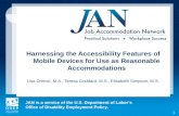 Harnessing the Accessibility Features of Mobile Devices for Use as Reasonable Accommodations