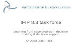 IFIP 8.3 task force