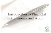 Introduction to Financial Statements and Audit