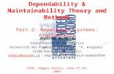 Dependability & Maintainability Theory and Methods Part 2: Repairable systems: Availability