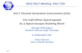SALT Second Generation Instruments (2GI): The Half-Offner Spectrograph