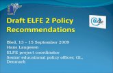 Draft ELFE 2 Policy Recommendations